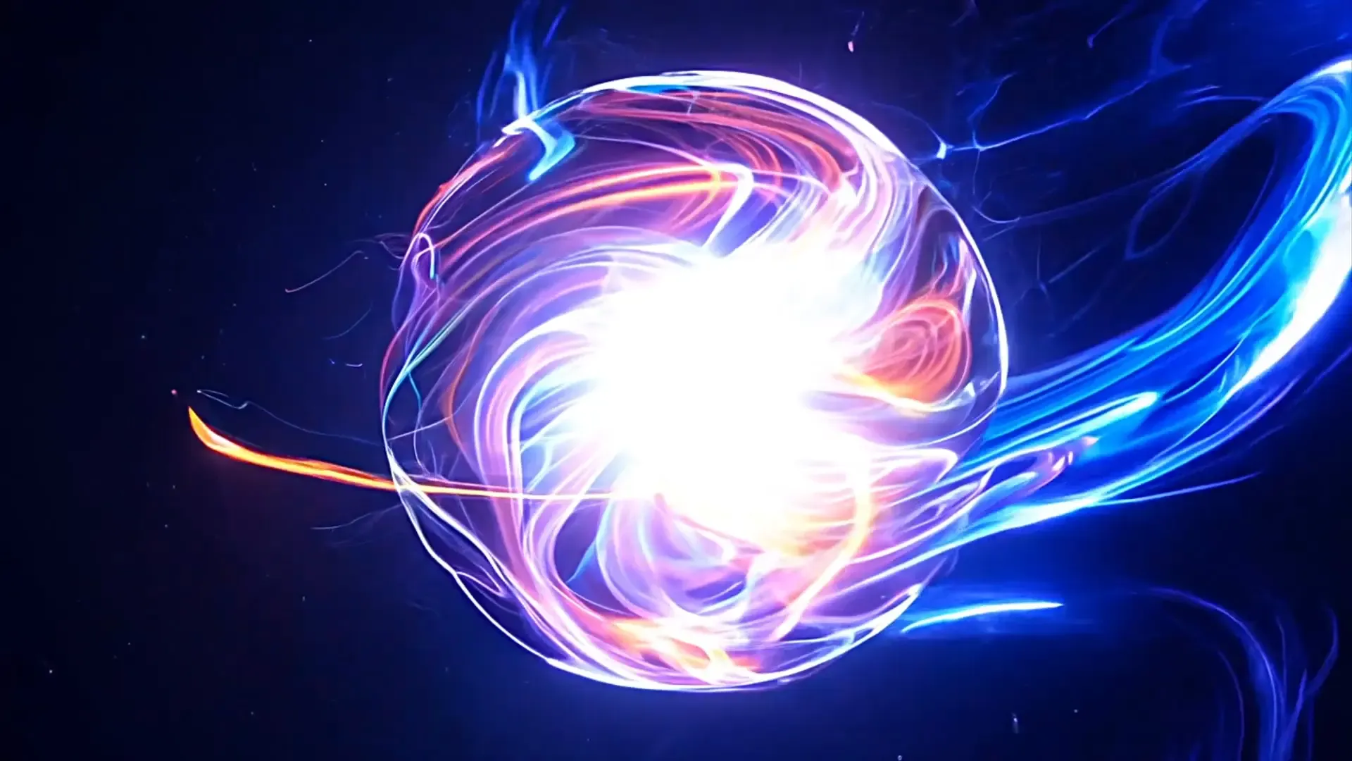 Cosmic Energy Sphere Overlay for Futuristic Logo Animation